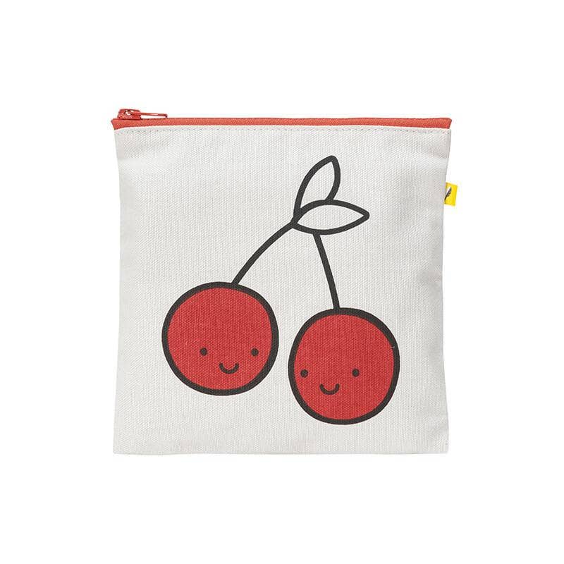 Zip Snack Sack - Cherries Red (Sandwich Size)