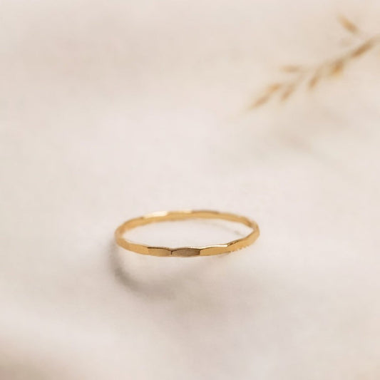 Hammered Stacking Ring
