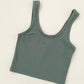 Cropped Tank Top - Clay Green