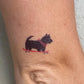 Skating Dogs Temporary Tattoo