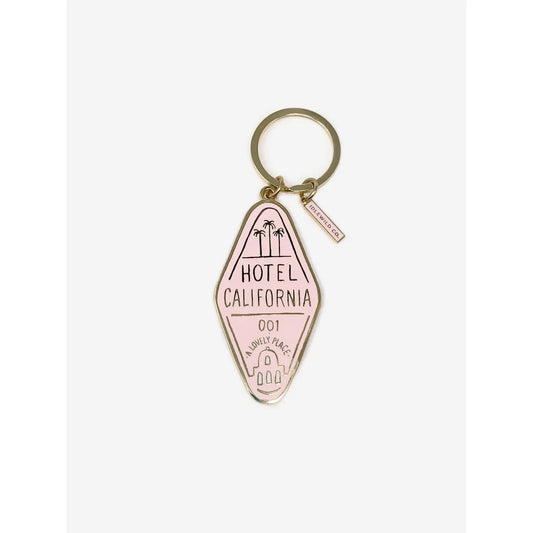 Hotel California Enamel Keychain