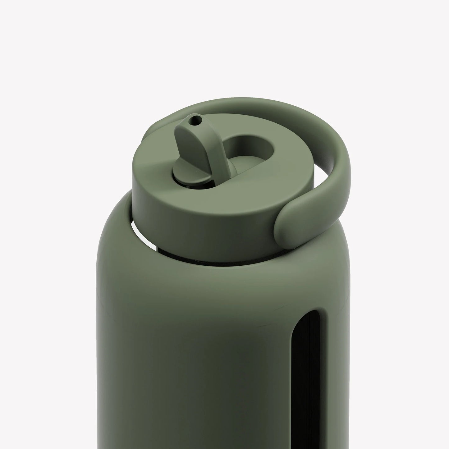 Glass Water Bottle - Moss