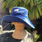 Corduroy Wide Brim Sun Hat - Pacific Blue