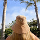 Corduroy Wide Brim Sun Hat - Tan