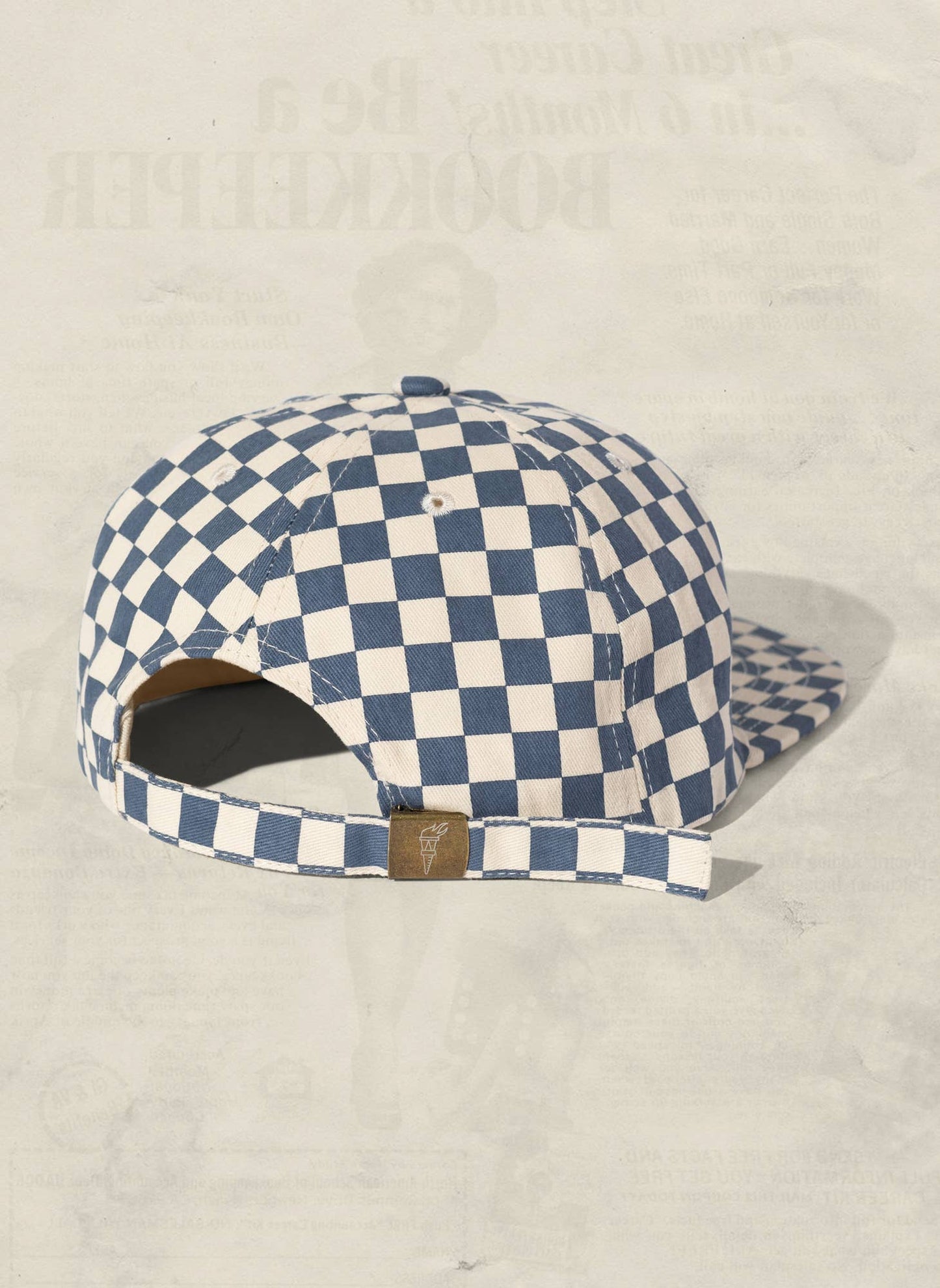 Kids Checkerboard Hat ~ Slate