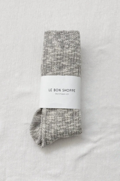 Cottage Socks ~ Heather Grey