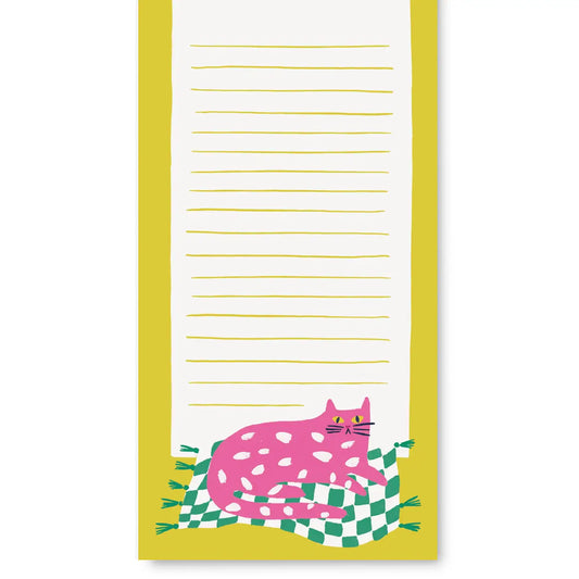 Kitty Magnetic Market List Notepad