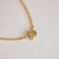 Front Clasp Rolo Chain Necklace
