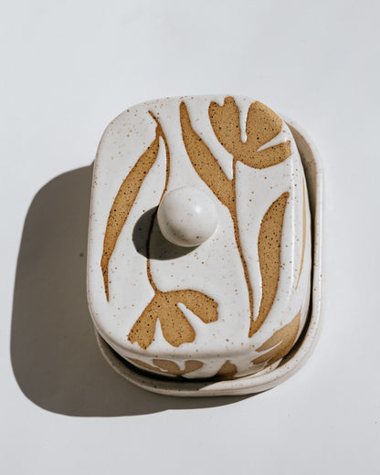 Poppies Butter Dish