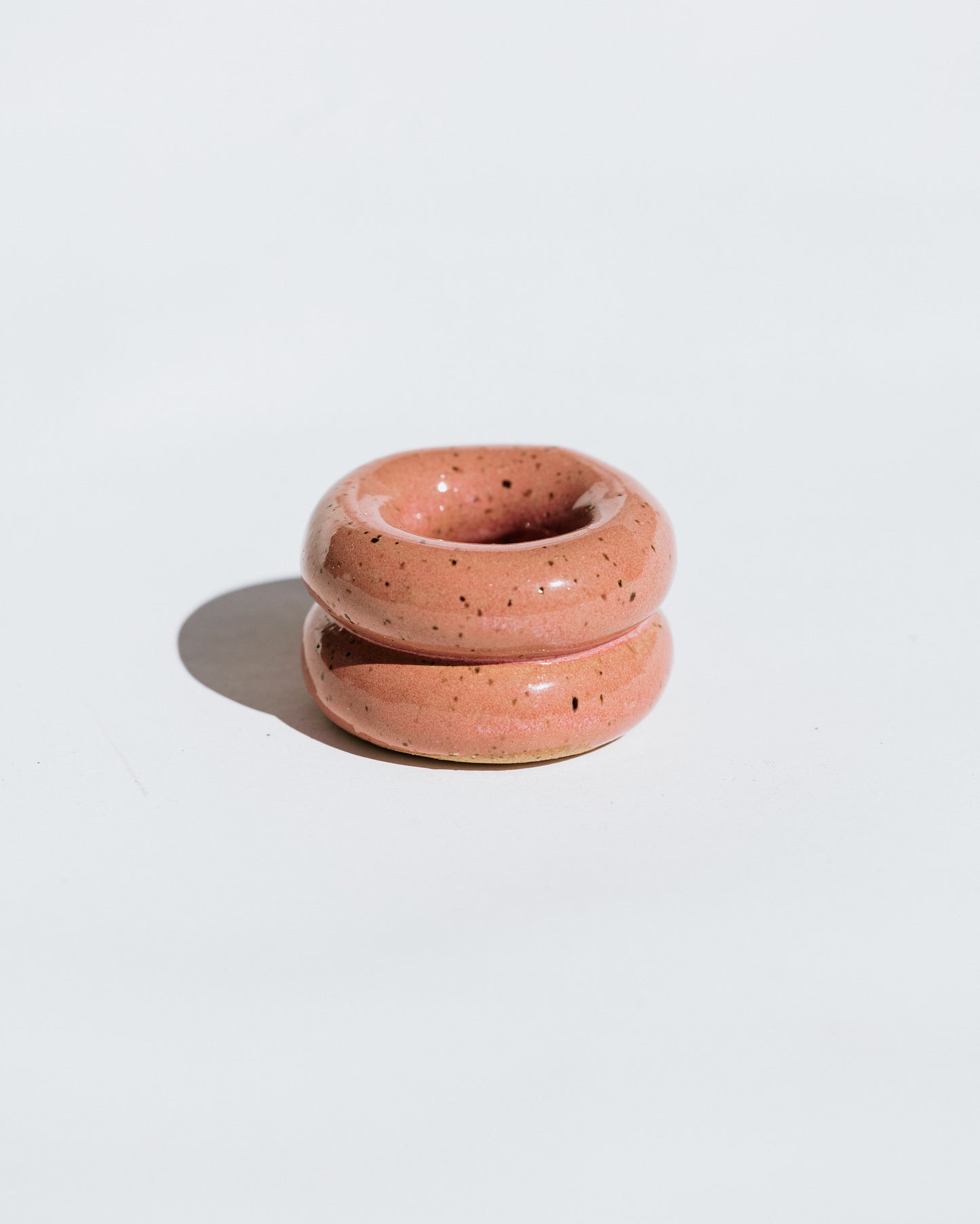 Donut Candlestick Holder ~ Strawberry