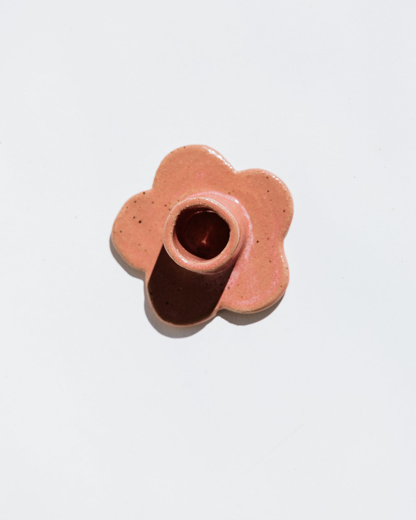 Floral Candlestick Holder ~ Strawberry