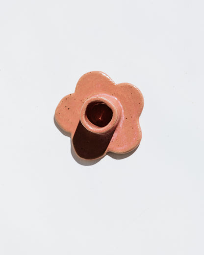 Floral Candlestick Holder ~ Strawberry