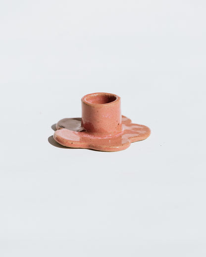 Floral Candlestick Holder ~ Strawberry