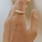 Gold Filled Dome Croissant Ring