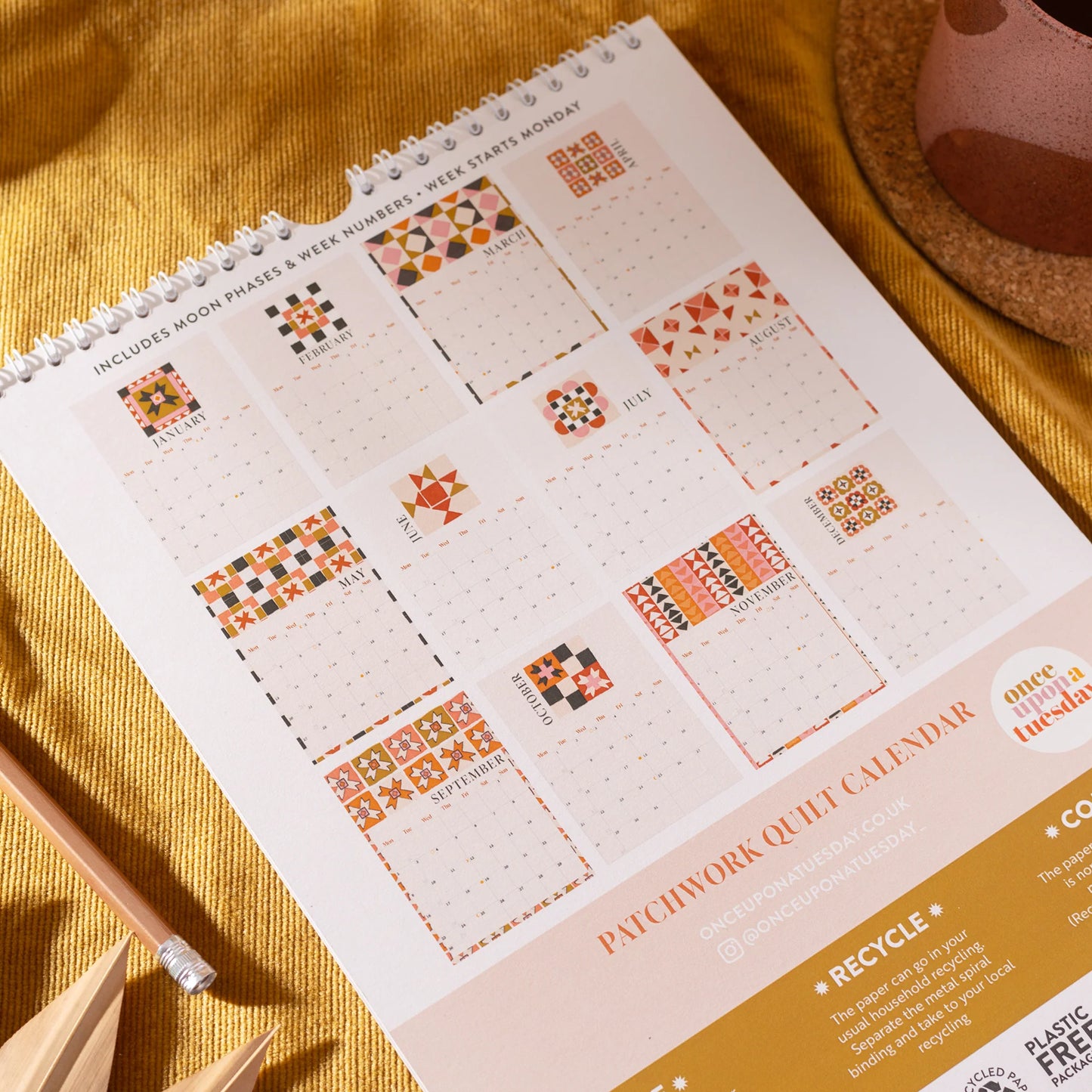 2024 Calendar | Patchwork Quilt