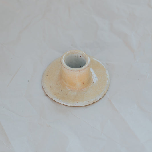 Circle Candlestick Holder ~ Lemon