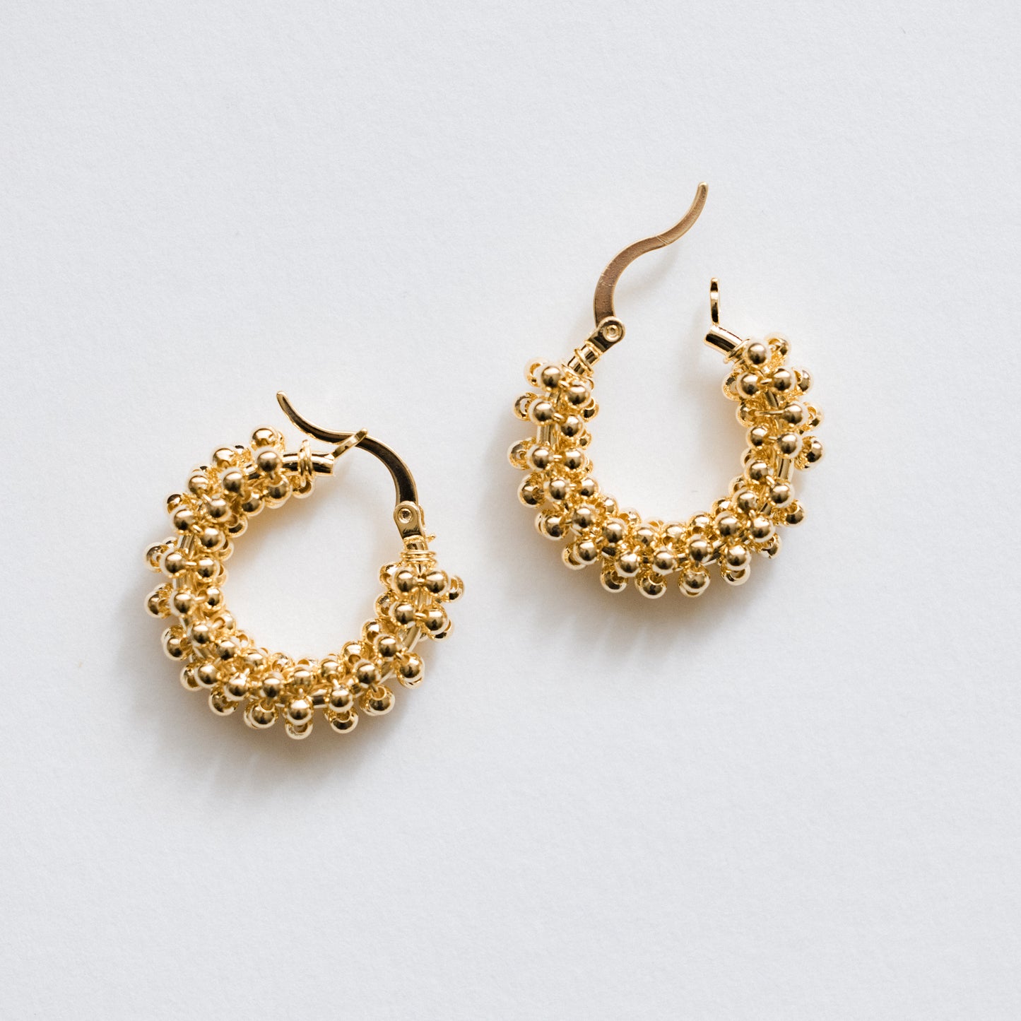 Cluster Hoop Earrings