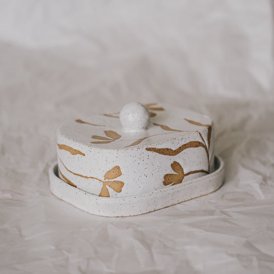 Floral Butter Dish