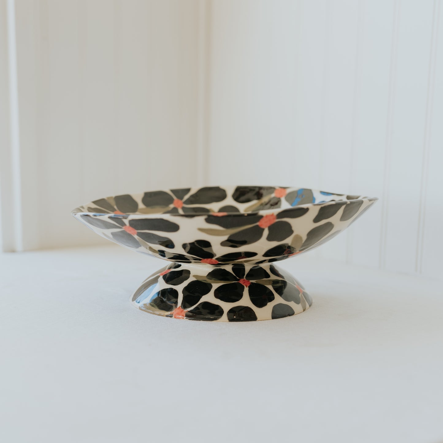 Floral Pedestal Bowl