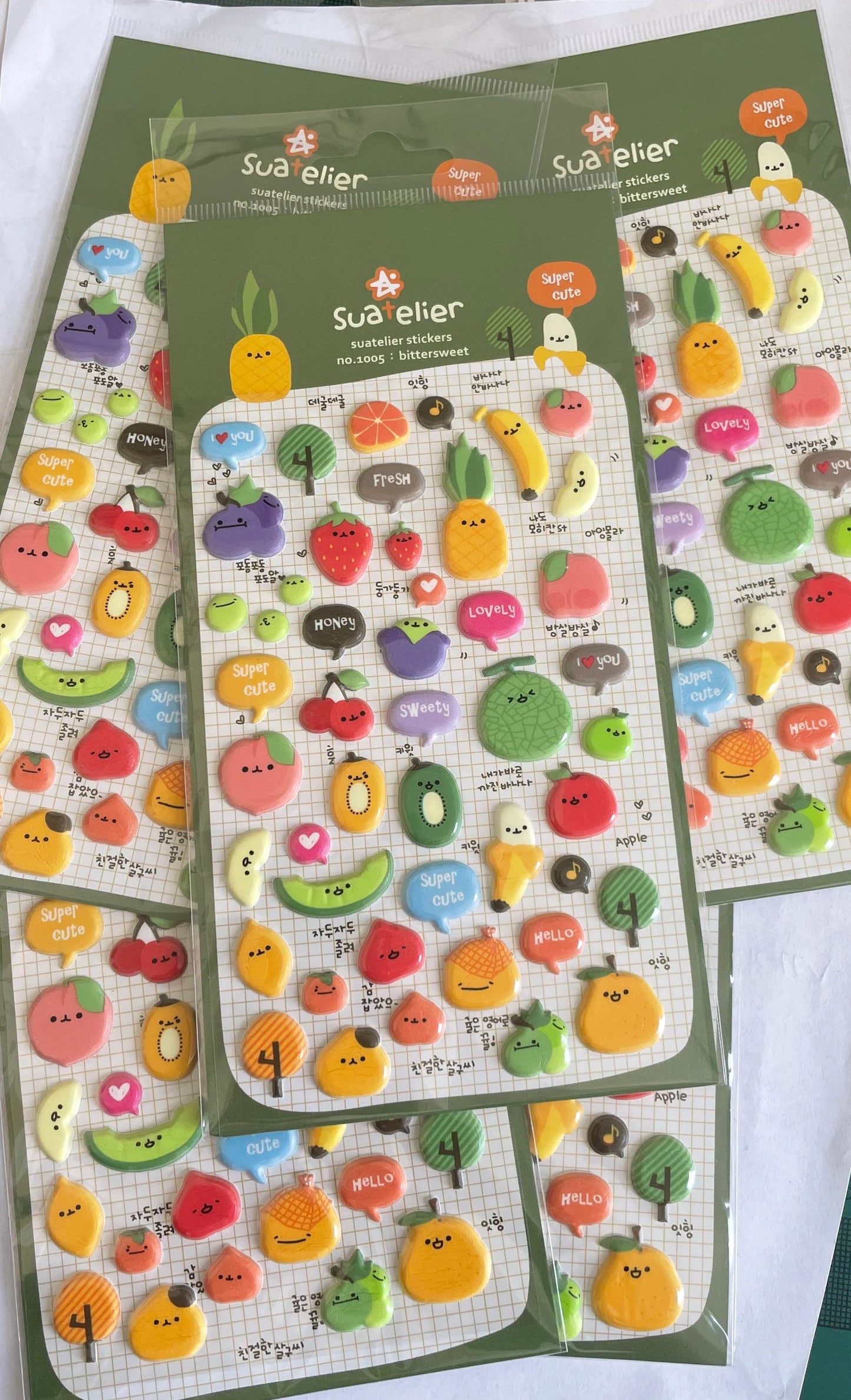 Fruit Emoji Sticker Sheet