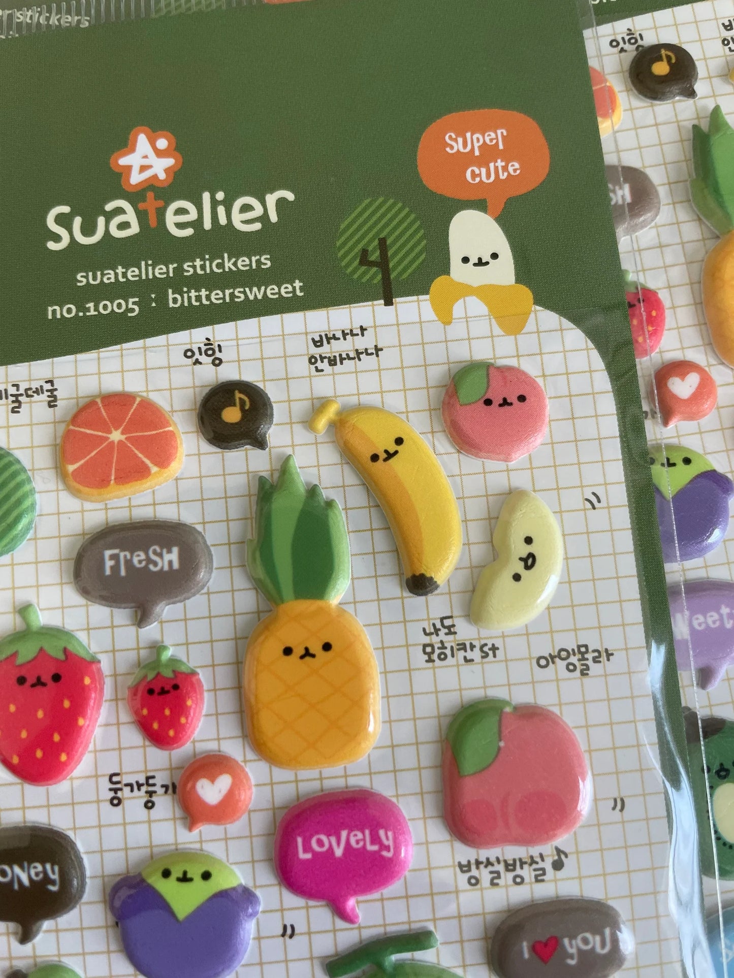 Fruit Emoji Sticker Sheet