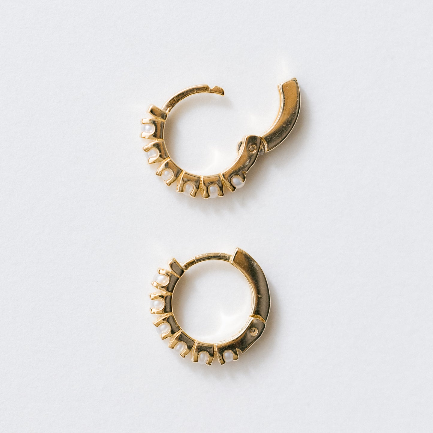 Pearl Clicker Earrings