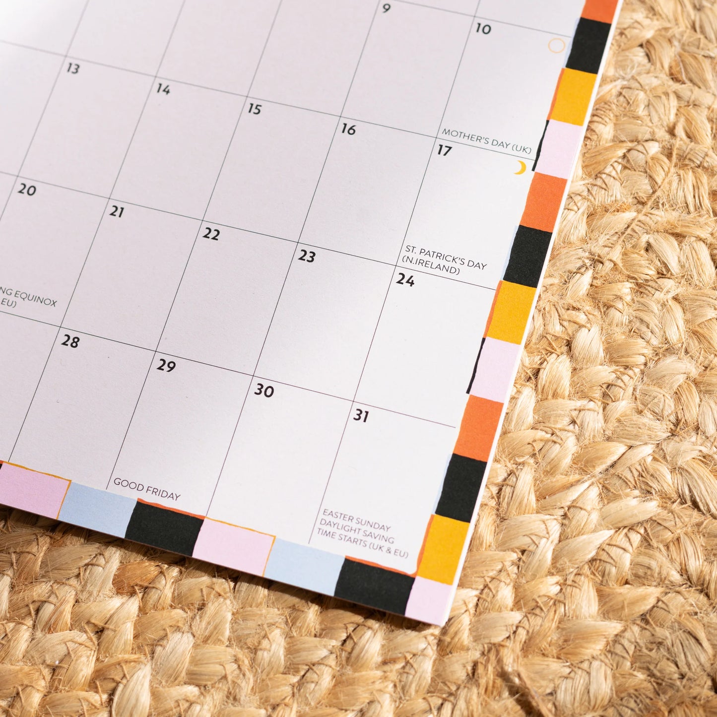 2024 Calendar | Checks + Stripes