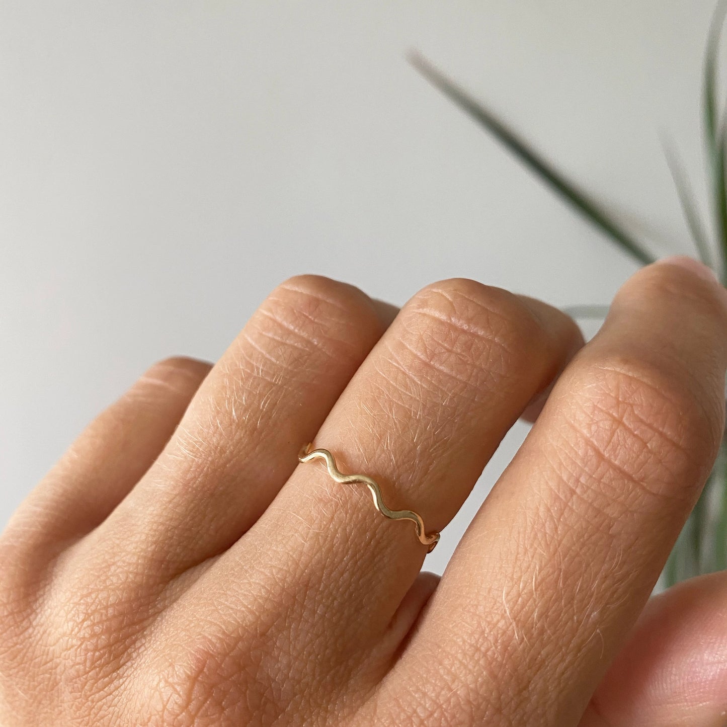 Wavy Ripple Ring ~ Goldfilled