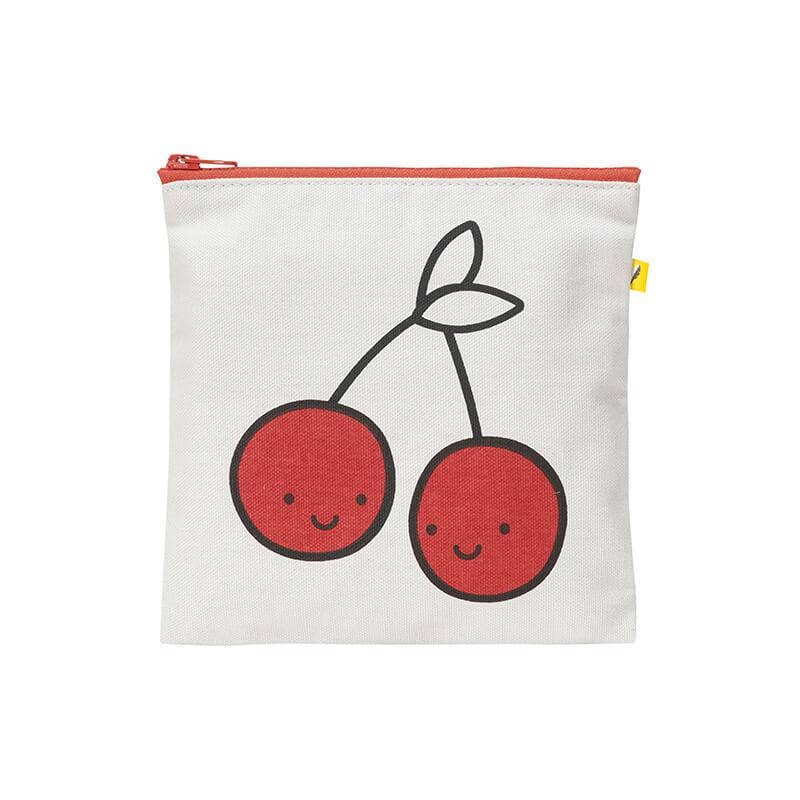 Zip Snack Sack -  Cherries Red (Sandwich Size)