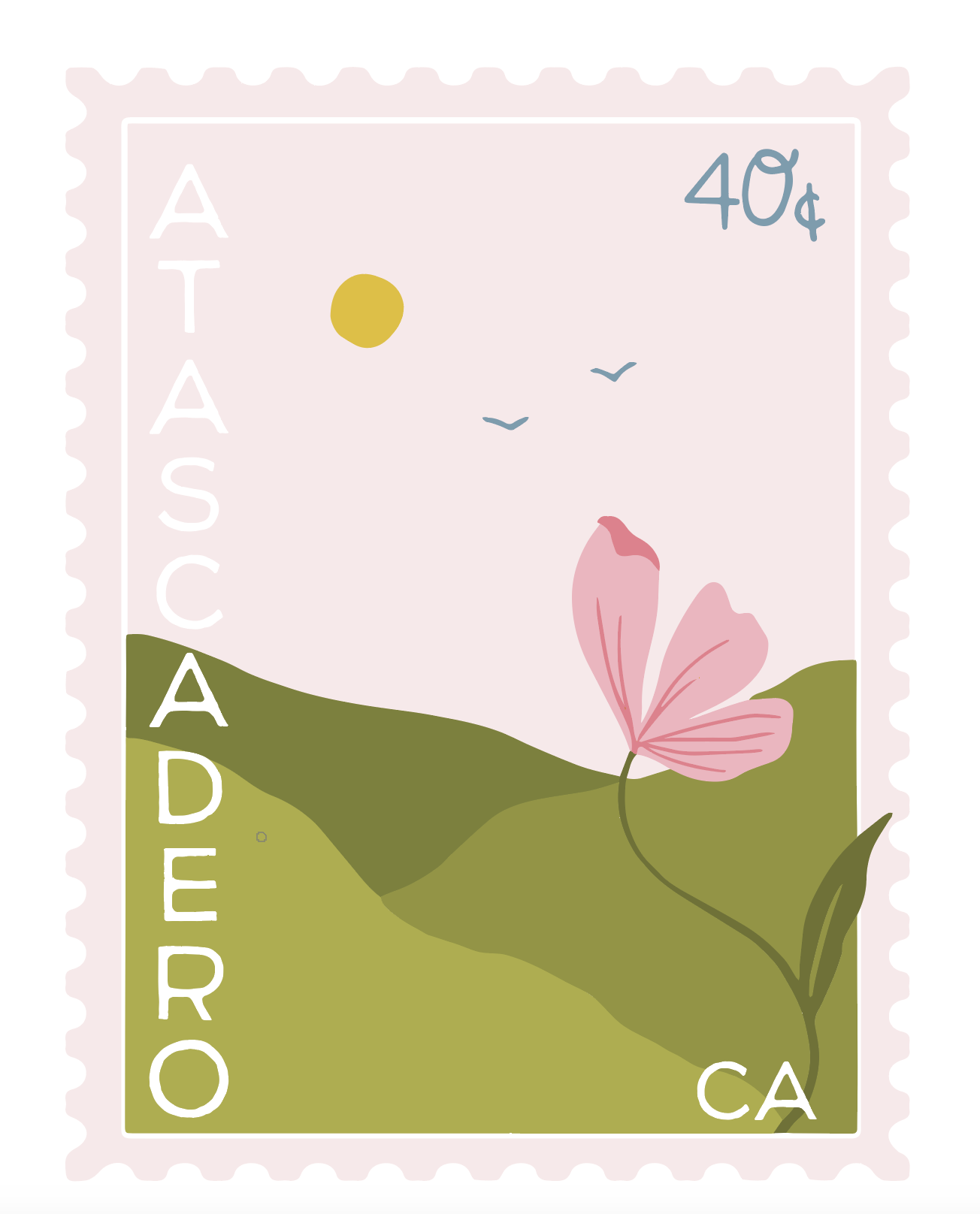 Atascadero Stamp Sticker